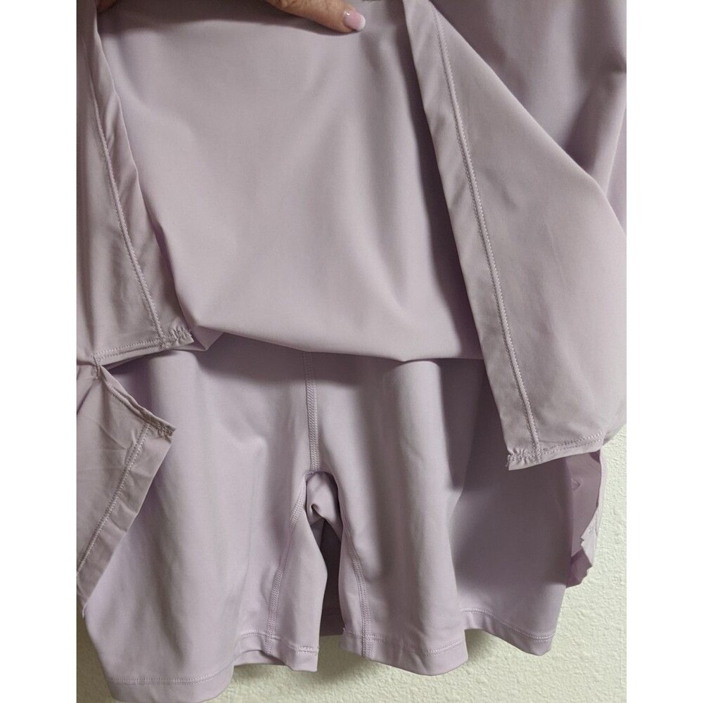 NWT~ Women's Nike Bliss Luxe Womens Training Dress Built In Shorts Lilac XL - Picture 11 of 13